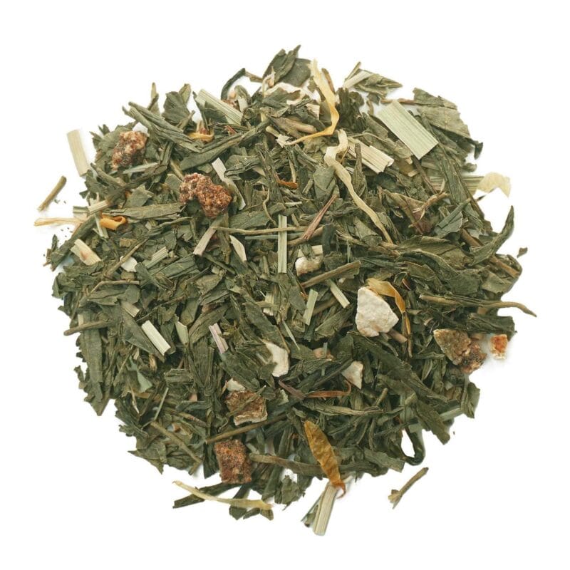 Žalioji arbata „Secret Taste“ - Geltonoji slyva (mirabelė) ir dygliuotoji kriaušė (opuncija).