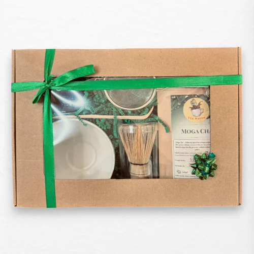 Didelis Matcha rinkinys su „Moga Cha“ arbata ir aksesuarais 1