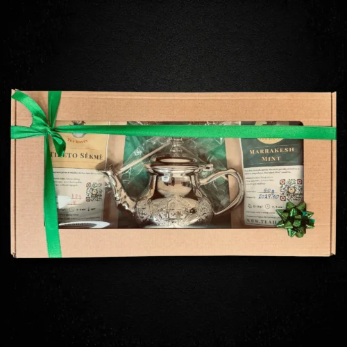 Dovanų rinkinys „Karališka dvasia“ su sidabruotu Maroko arbatinuku