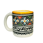 Puodukas iš Maroko geltonas-min Autentiškas geltonas keramikinis puodelis iš Maroko (Cilindras L)