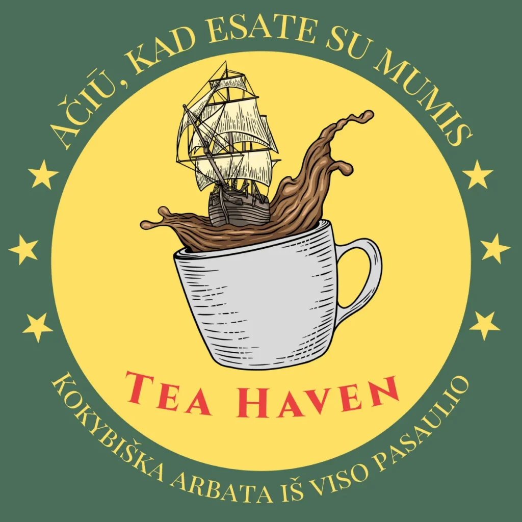 Matcha Arbata: Nauda, Paruošimas ir Istorija 5 Tea Haven logotipas – kokybiška matcha arbata ir kiti arbatos mišiniai internetu.