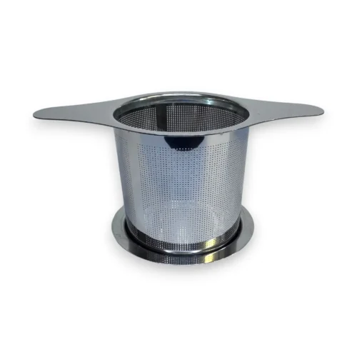 Pradžia 9 Nerūdijančio plieno arbatos sietelis su dangteliu naudojamu kaip padėkliukas