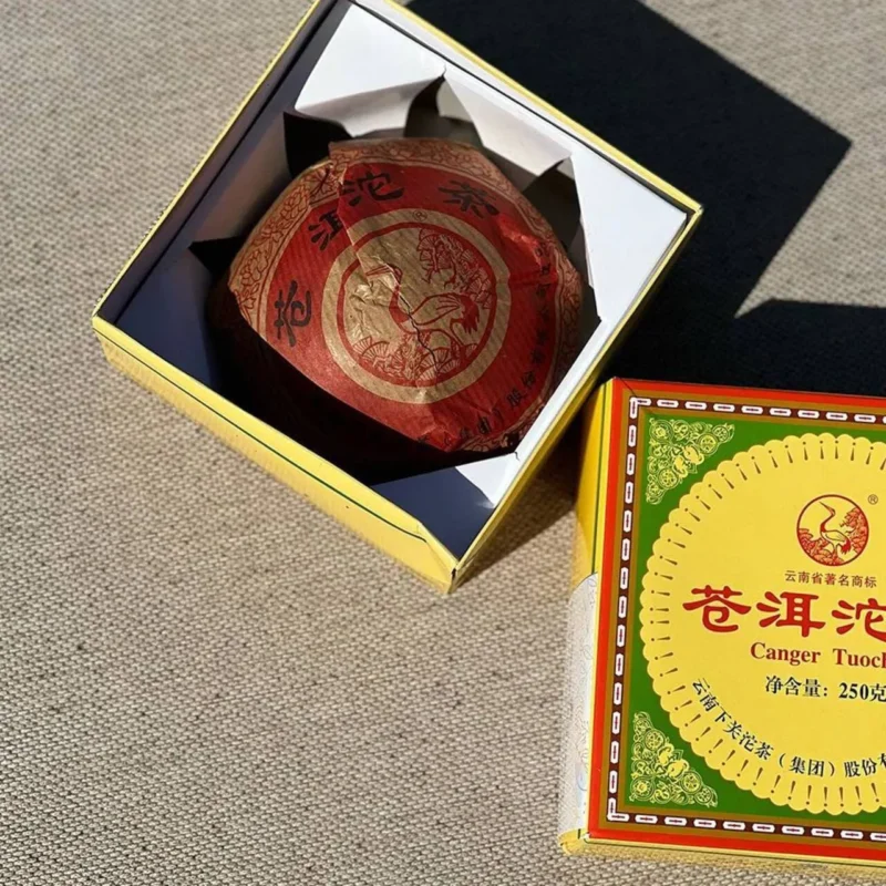 Xia Guan Canger Tuocha su restauruota popierine pakuote