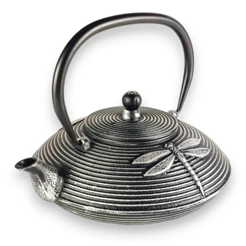 Pradžia Juodas špižinis arbatinukas Akitsu su sidabriniais laumžirgio raštais