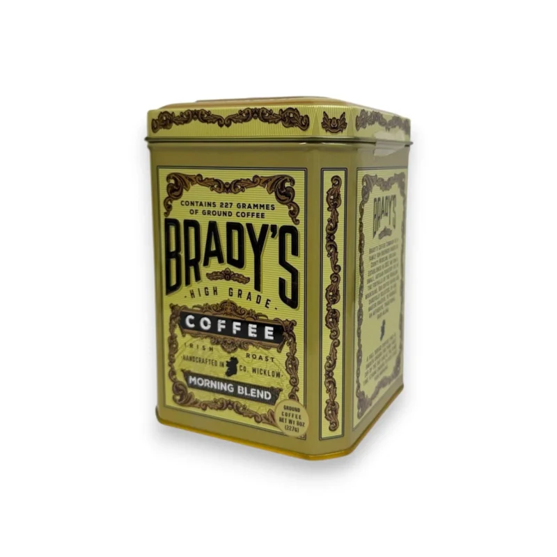 Rytinė kava Brady's Morning Blend 227g prabangioje auksinėje skardinėje