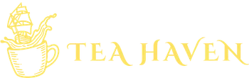 Tea Haven pailgas heder logotipas – aukščiausios kokybės arbata