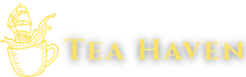 Tea Haven pailgas heder logotipas – aukščiausios kokybės arbata