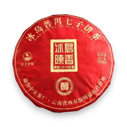 Premium Bingdao Pu-erh arbata 357g blynas raudonoje pakuotėje