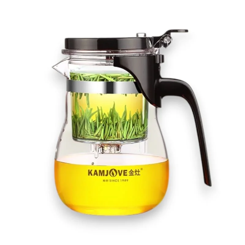 SK00135-01 Žalioji arbata plikoma stikliniame arbatos plikymo indas Kamjove 600ml